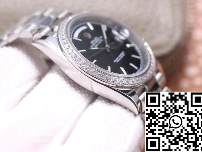 M228349RBR-0002 Dial Rolex Black EW Factory Day-Date 0429